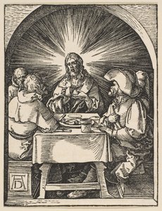 Kristus i Emmaus, fra Den lille lidenskapen, ca. 1510. av Albrecht Dürer