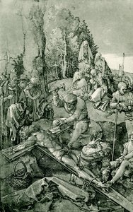 Kristus er naglet til korset av Albrecht Dürer