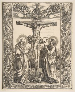 Kristus på korset mellom jomfruen og den hellige Johannes, 1516. av Albrecht Dürer