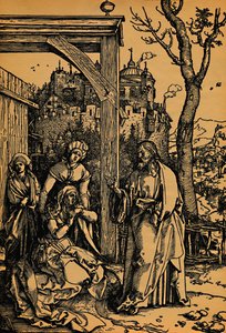 Kristus tar avskjed med sin mor., Kristus tar avskjed med sin mor, 1504-1505. av Albrecht Dürer
