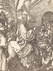 Kristi inntog i Jerusalem, sannsynligvis ca. 15091510. av Albrecht Dürer