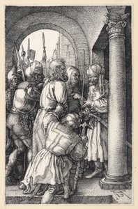 Kristus foran Pilatus (Den graverte pasjonen) av Albrecht Dürer