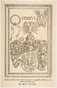 Våpenskjold av Johan Stabius, utgave av 1781.n.d. av Albrecht Dürer