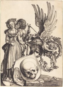 Våpenskjold med hodeskalle av Albrecht Dürer