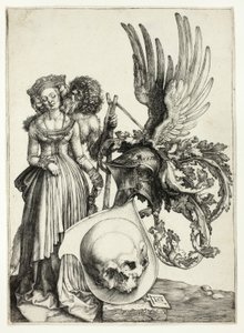 Våpenskjold med hodeskalle av Albrecht Dürer