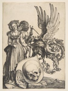 Våpenskjold med hodeskalle, 1503. av Albrecht Dürer