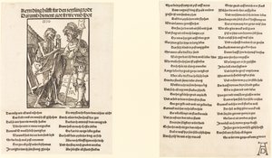 Døden og Lansquenet av Albrecht Dürer