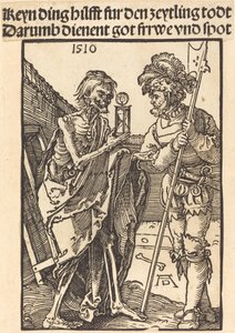 Døden og Lansquenet, 1510. av Albrecht Dürer