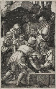 Deponering, fra The Engraved Passion av Albrecht Dürer