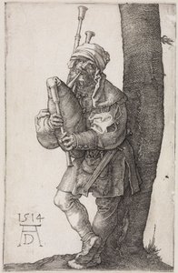 Sekkepipespilleren av Albrecht Dürer