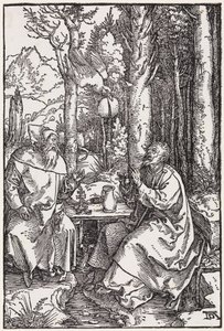De hellige eremittene Antonius og Paulus av Albrecht Dürer
