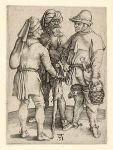 Tre bønder i samtale av Albrecht Dürer