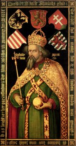 Keiser Sigismund, den hellige romerske keiser, konge av Ungarn og Böhmen (1368–1437), ca. 1600 av Albrecht Dürer