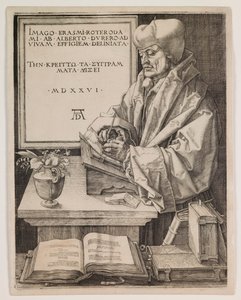 Erasmus av Rotterdam av Albrecht Dürer