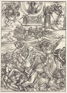 Fire hevnende engler fra Eufrat av Albrecht Dürer