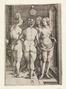 Fire nakne kvinner (De fire heksene) av Albrecht Dürer