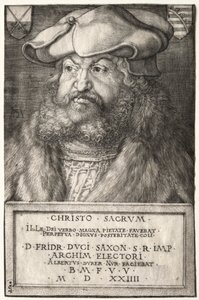 Fredrik den vise, kurfyrst av Sachsen, 1524. av Albrecht Dürer
