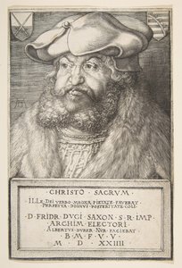 Fredrik den vise, kurfyrst av Sachsen, 1524. av Albrecht Dürer