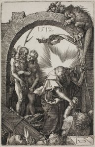Harving av helvete; Kristus i limbo, fra The Engraved Passion av Albrecht Dürer