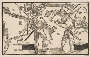Heauton Timourumenos, fra The Comedies of Terence, 1800-talls opptrykk.n.d. av Albrecht Dürer