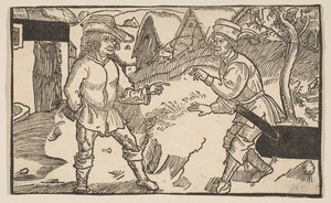 Heauton Timourumenos, fra The Comedies of Terence, 1800-talls opptrykk.n.d. av Albrecht Dürer