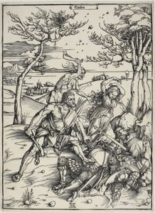Hercules erobrer Molionide-tvillingene av Albrecht Dürer