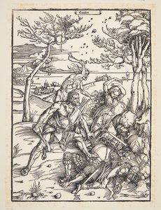 Hercules erobret Molionide-tvillingene av Albrecht Dürer