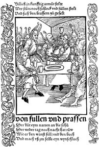 Illustrasjon fra boken Ship of Fools av Sebastian Brant, 1494. av Albrecht Dürer