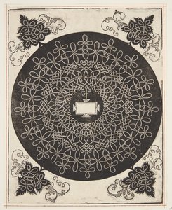 Interlaced ledningsmønster med avlangt skjold av Albrecht Dürer