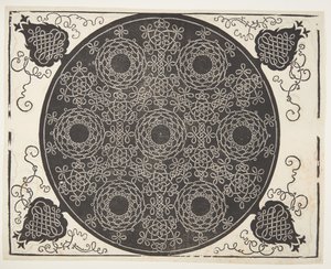 Interlaced snormønster med syv kranser av Albrecht Dürer