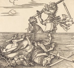 Italian Joust, ca. 1516. av Albrecht Dürer