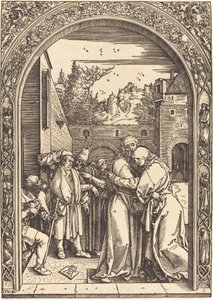 Joachim og Anna ved Golden Gate av Albrecht Dürer