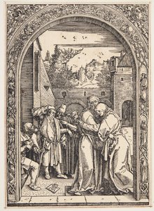 Joachim og St. Ann møtes ved Golden Gate av Albrecht Dürer