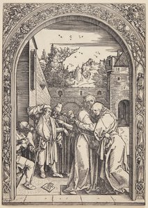 Joachim og St. Ann møtes ved Golden Gate av Albrecht Dürer