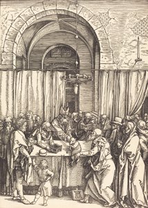 Joachims tilbud avvist, ca. 15041505. av Albrecht Dürer