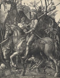 Ridder, død og djevel, 1513. av Albrecht Dürer