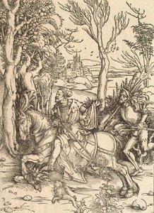 Ridder og Lansquenet, c1497. av Albrecht Dürer