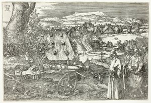 Landskap med kanon (Den store kanonen) av Albrecht Dürer