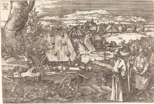 Landskap med en kanon, 1518 av Albrecht Dürer