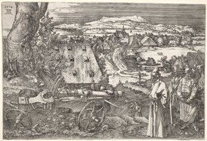 Landskap med kanonen, 1518. av Albrecht Dürer