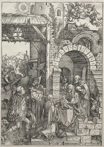 Life of the Virgin: Adoration of the Magi, 1504-1505. av Albrecht Dürer