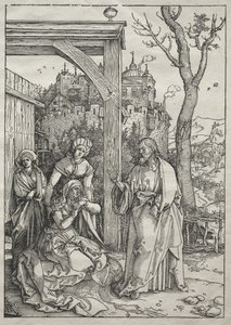 Jomfru Marias liv: Kristus tar farvel med sin mor av Albrecht Dürer