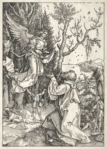 Jomfruens liv: Joachim og engelen, ca. 1504. av Albrecht Dürer