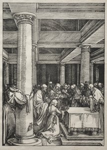 Jomfruens liv: Presentasjon av Jesus i tempelet av Albrecht Dürer