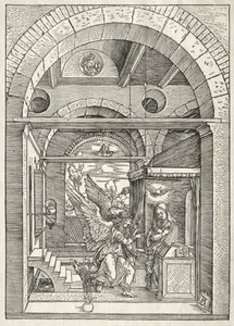 Jomfruens liv: Bebudelsen, 1504-1505. av Albrecht Dürer