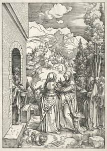 Jomfruens liv: Besøket, 1504-1505. av Albrecht Dürer