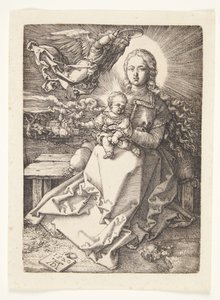 Madonna kronet av en engel av Albrecht Dürer