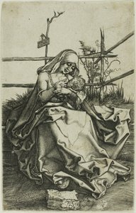 Madonna på en gresskledd bredd av Albrecht Dürer