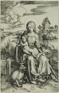 Madonna med apen av Albrecht Dürer