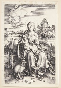 Madonna med apen av Albrecht Dürer